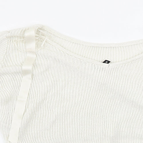 H&M  Womens Ivory   Pullover Jumper Size S