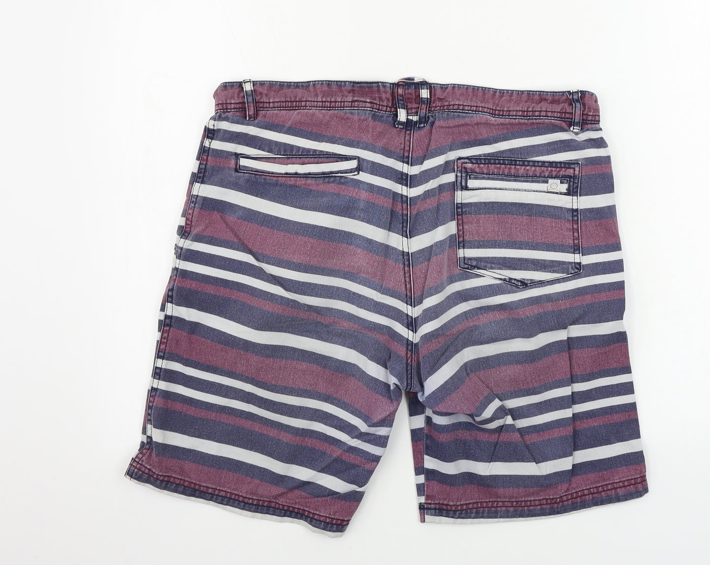 sc&co Mens Red Striped  Chino Shorts Size M