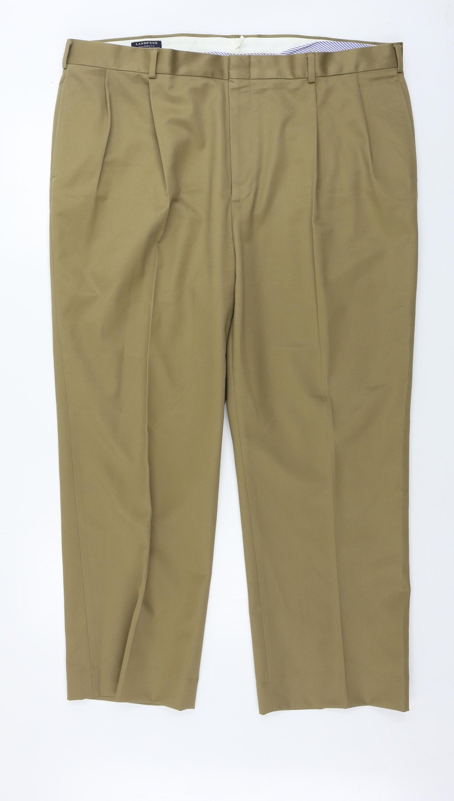 Lands' End  Mens Brown   Trousers  Size 42 in L29 in