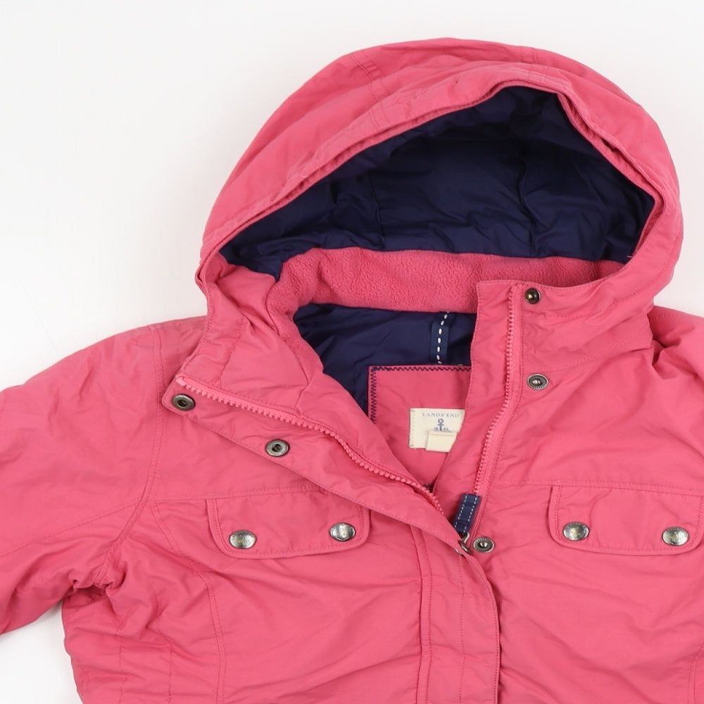 Lands' End Womens Pink   Jacket Coat Size M