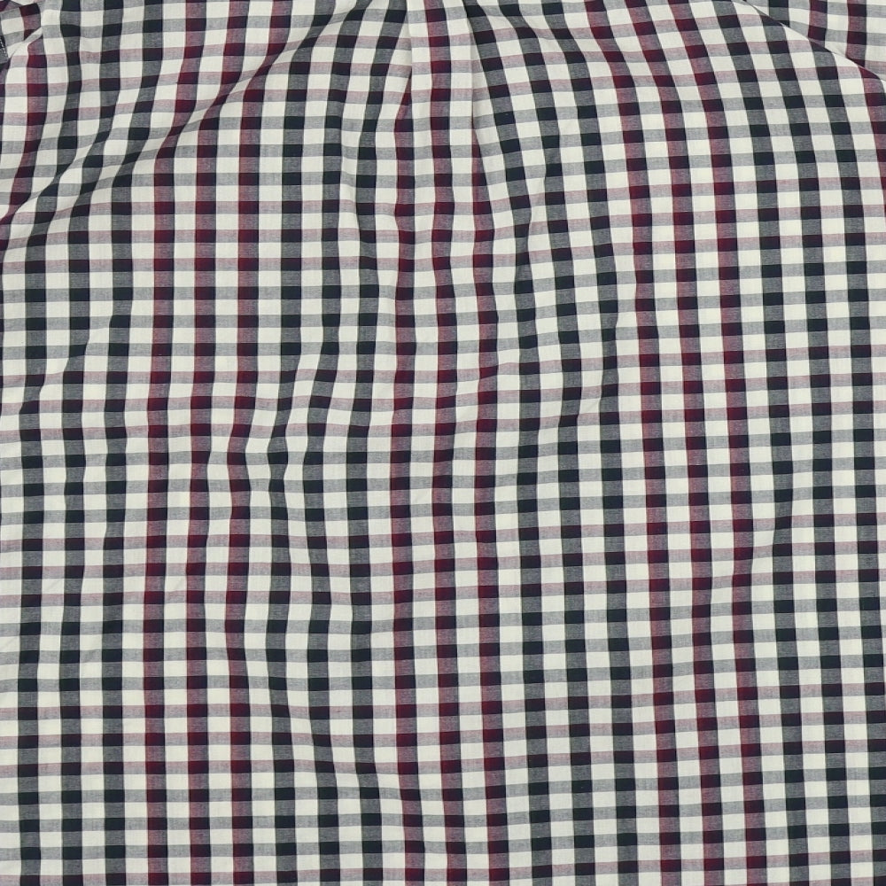 Ben Sherman  Mens White Check   Button-Up Size 2XL