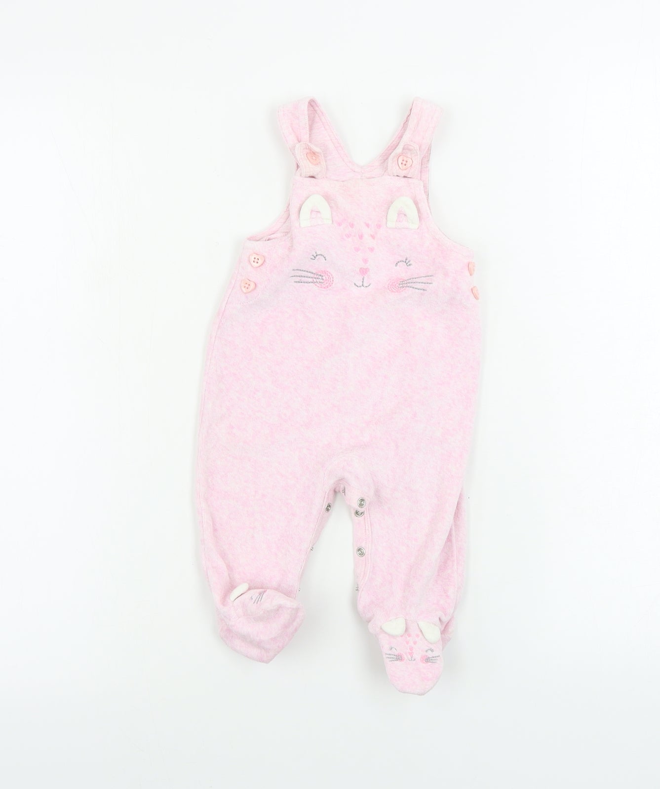 George  Boys Pink   Babygrow One-Piece Size 3-6 Months