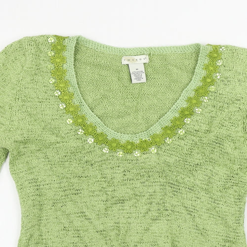 Tweeds Womens Green   Pullover Jumper Size M