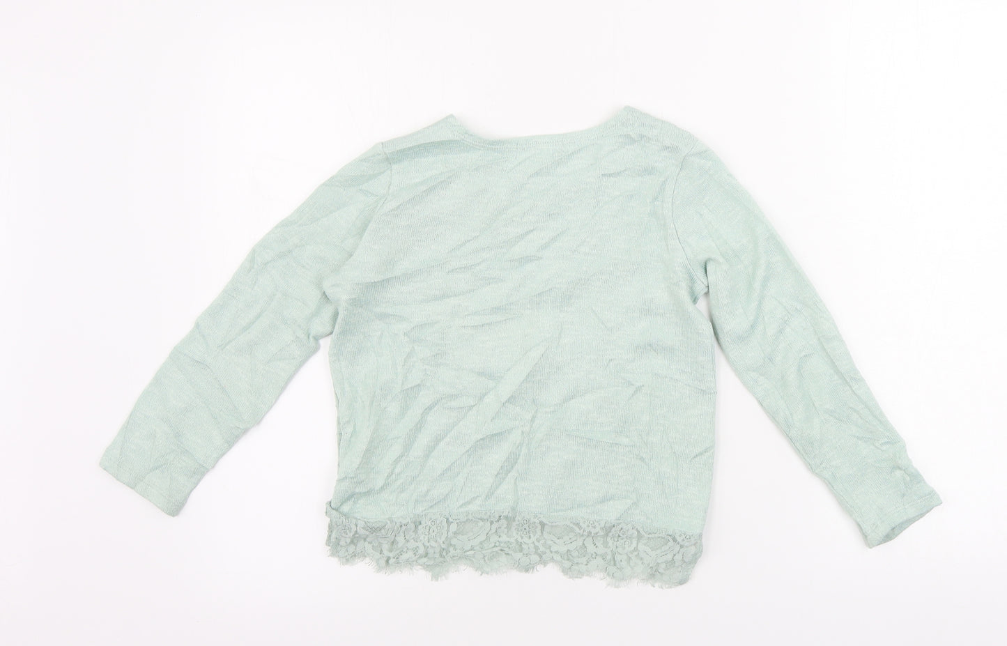 H&M Girls Gold   Pullover Jumper Size 7-8 Years