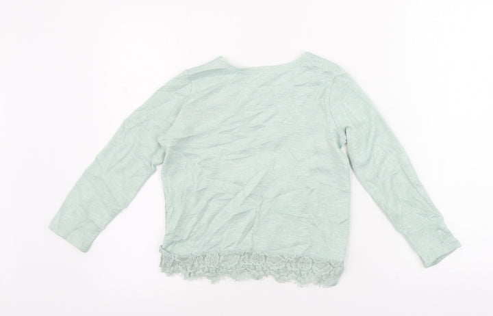 H&M Girls Gold   Pullover Jumper Size 7-8 Years
