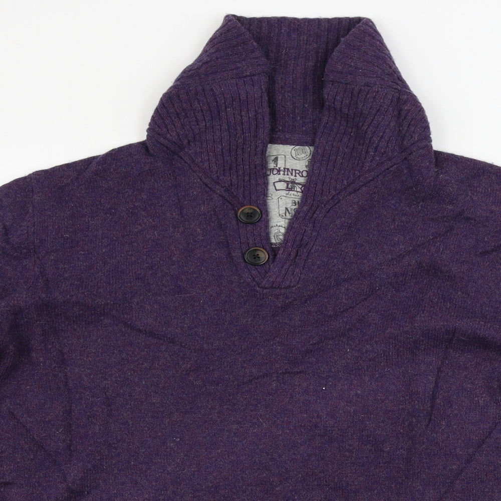 RJR.John Rocha Mens Purple   Pullover Jumper Size L