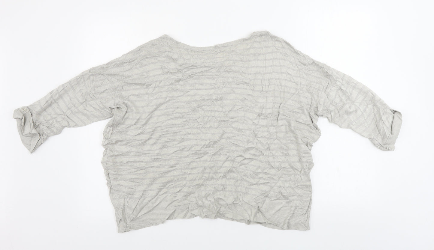 Wallis Womens Grey   Pullover Jumper Size L