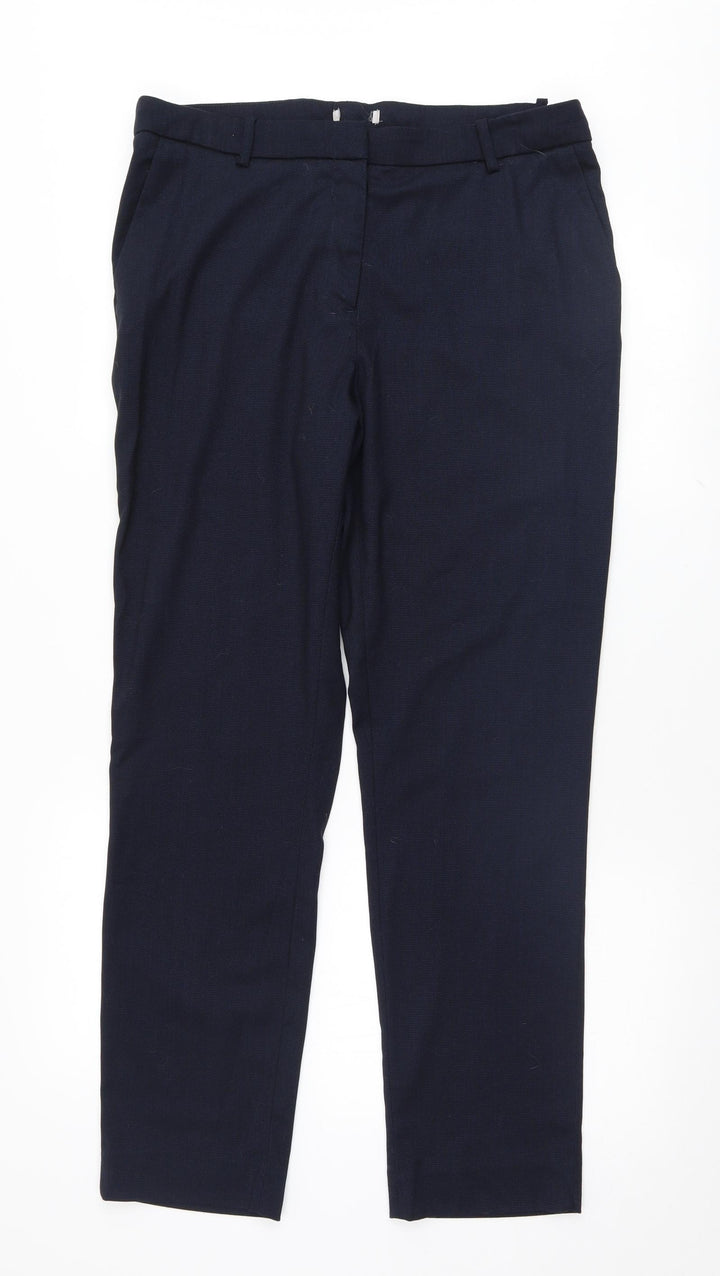 H&M Womens Blue Trousers Size 16 L30 in