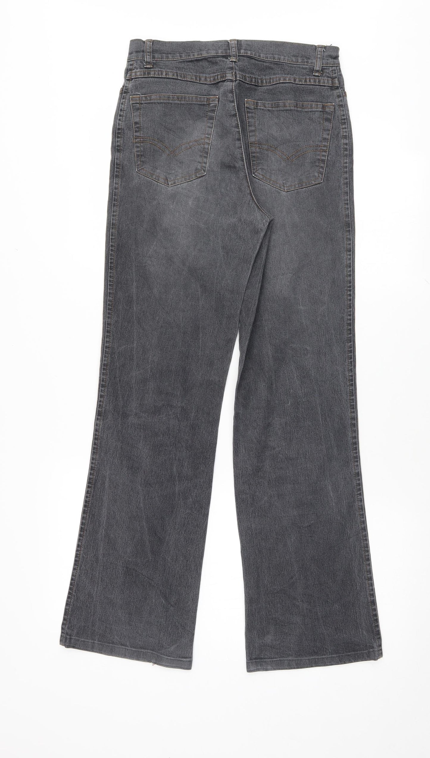 Biaggini Womens Grey   Bootcut Jeans Size 8 L29 in