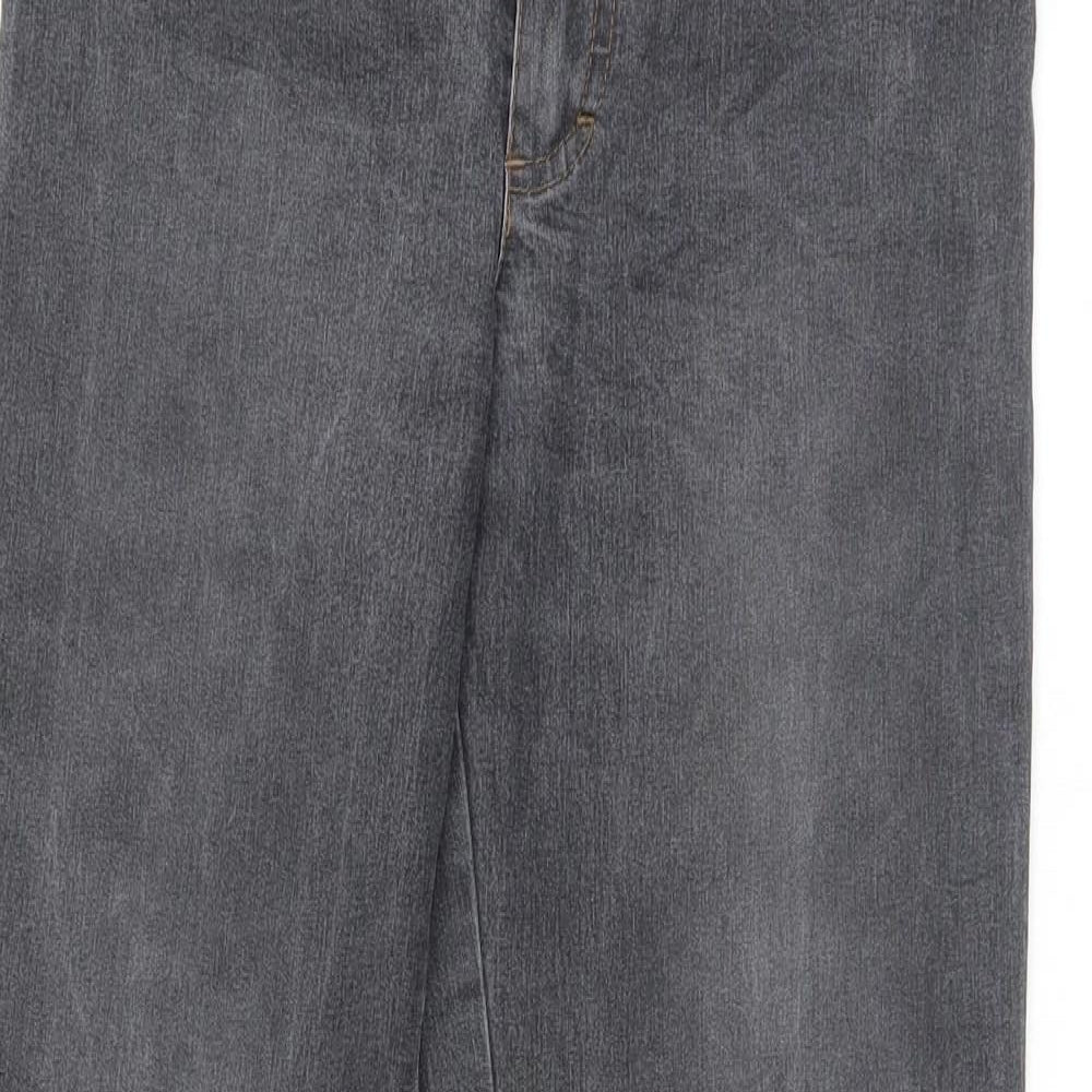 Biaggini Womens Grey   Bootcut Jeans Size 8 L29 in