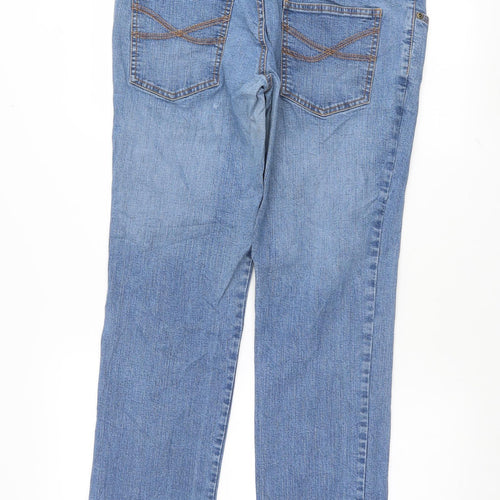 Preworn Womens Blue   Straight Jeans Size 16 L30.5 in