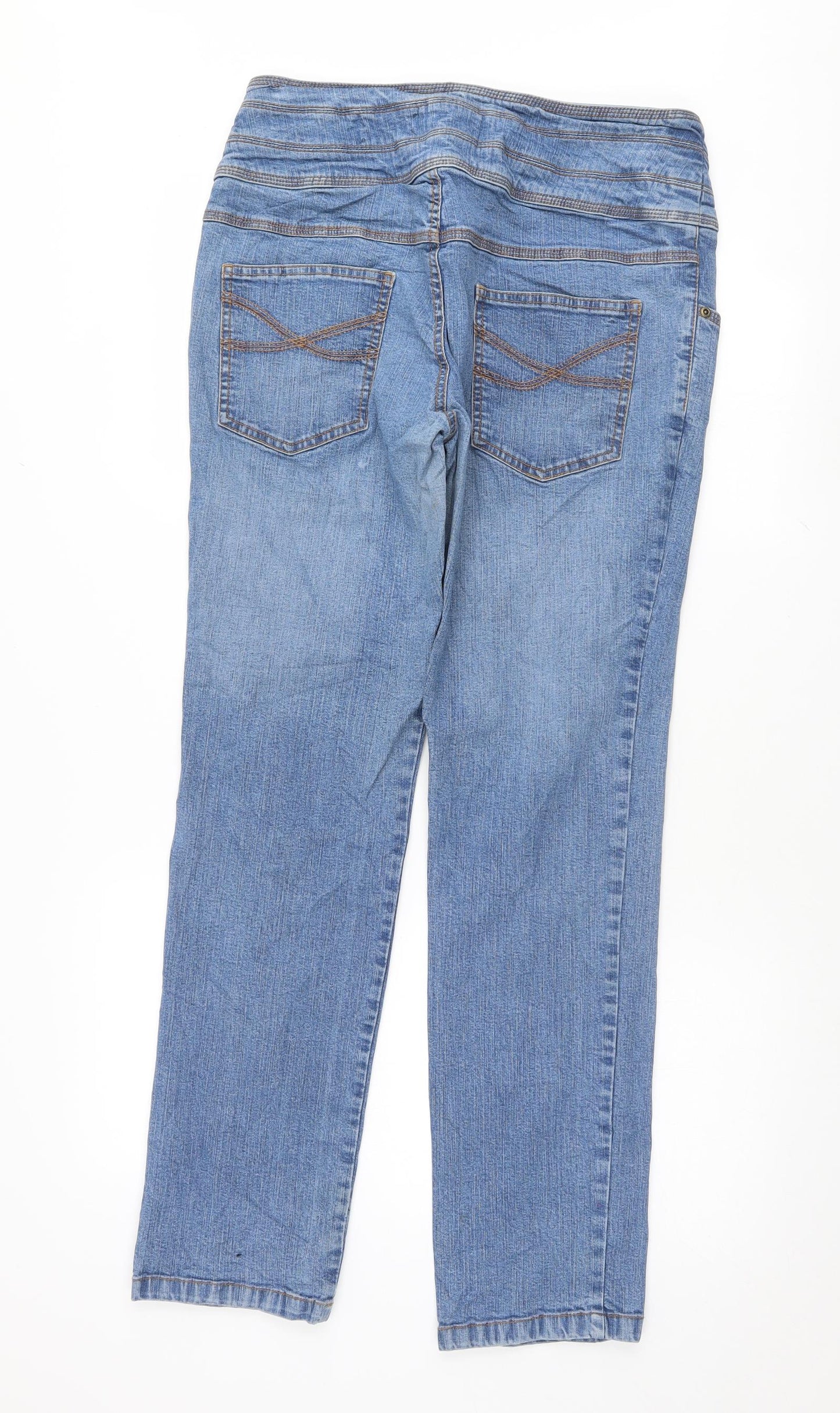Preworn Womens Blue   Straight Jeans Size 16 L30.5 in