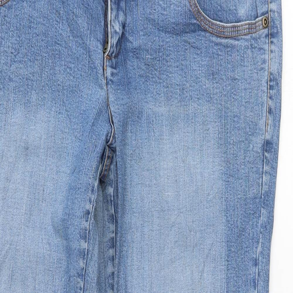 Preworn Womens Blue   Straight Jeans Size 16 L30.5 in