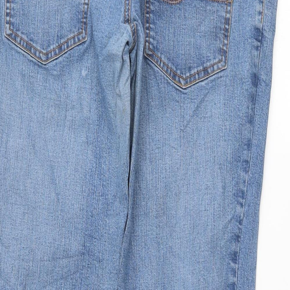 Preworn Womens Blue   Straight Jeans Size 16 L30.5 in