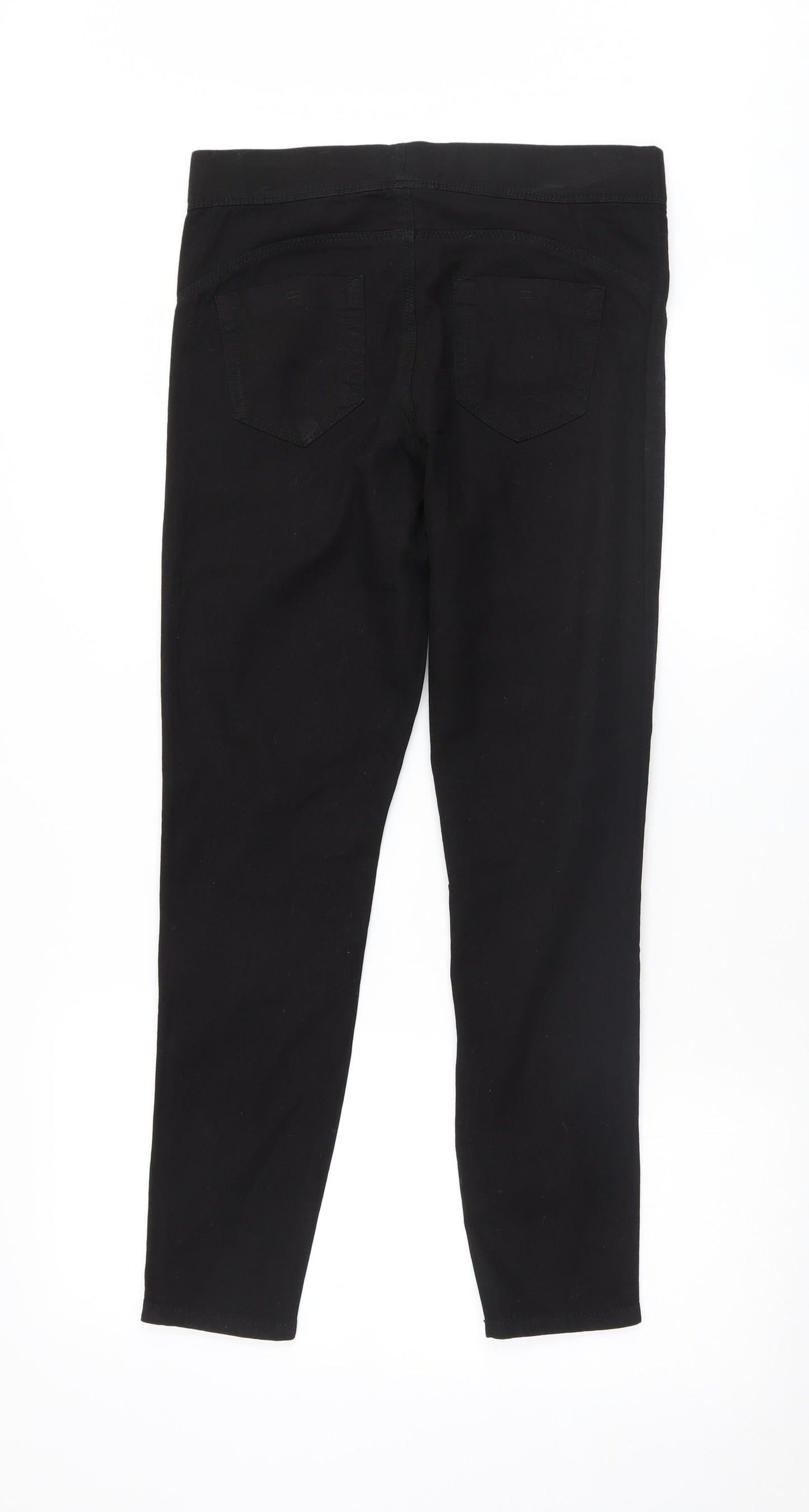 Denim & Co. Womens Black   Skinny Jeans Size 12 L28 in