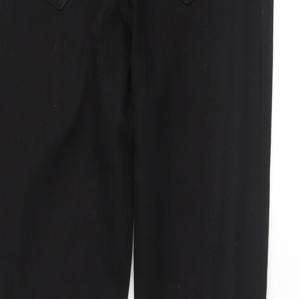 Denim & Co. Womens Black   Skinny Jeans Size 12 L28 in
