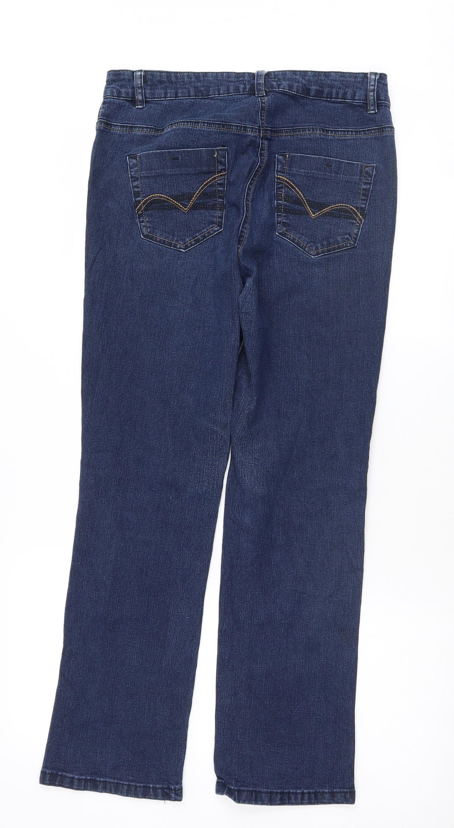 TU Womens Blue   Straight Jeans Size 12 L28 in