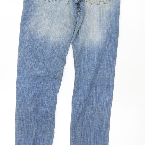 Denim & Co. Womens Blue   Straight Jeans Size 8 L31 in