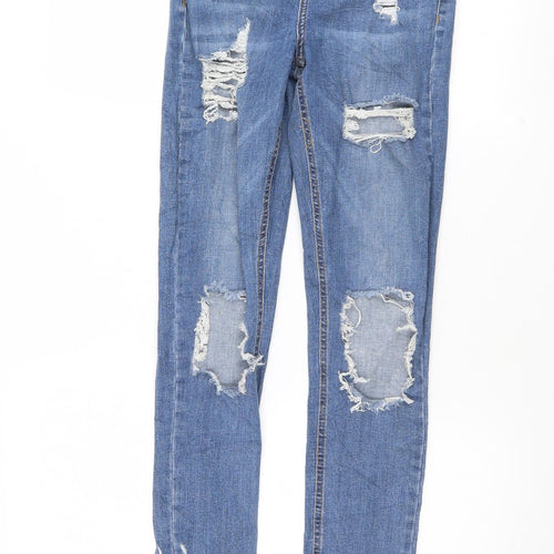 Topshop Womens Blue   Skinny Jeans Size 28 L29.5 in