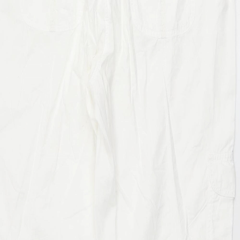 George Womens White   Trousers  Size 16 L26 in