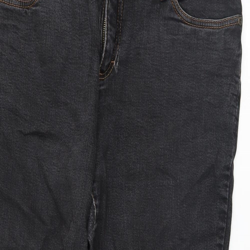 John Baner Womens Black   Straight Jeans Size 18 L28 in