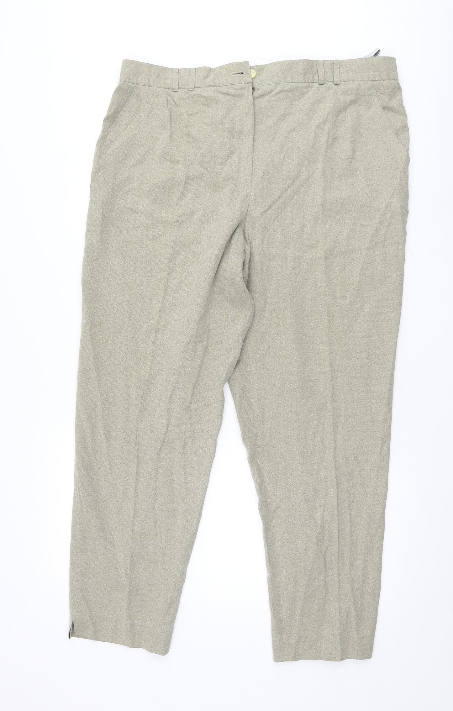 Samoon Womens Beige   Trousers  Size 20 L28 in