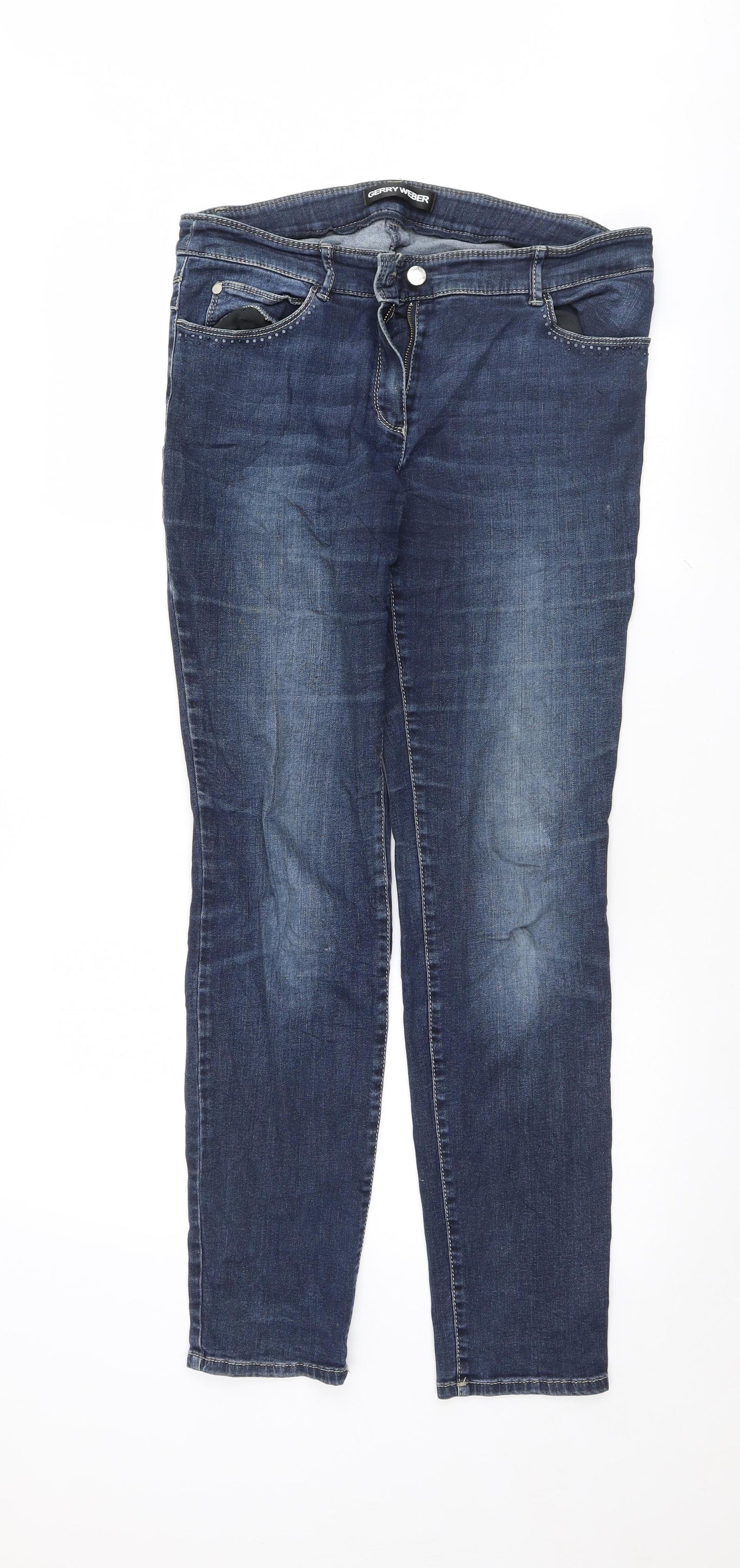 Gerry Weber Womens Blue   Straight Jeans Size 14 L30 in