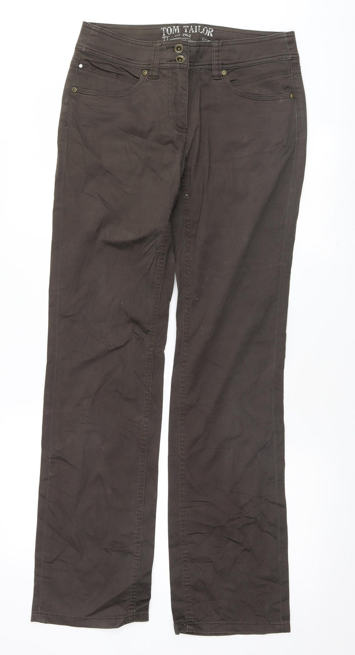 TOM TAILOR Womens Brown Trousers Size 36 L32 in
