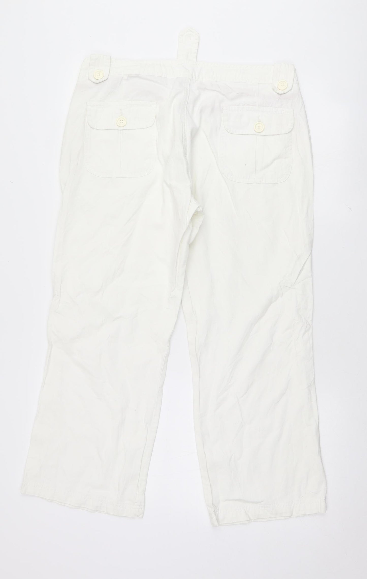 Colours of The World Womens White   Trousers  Size 14 L25 in