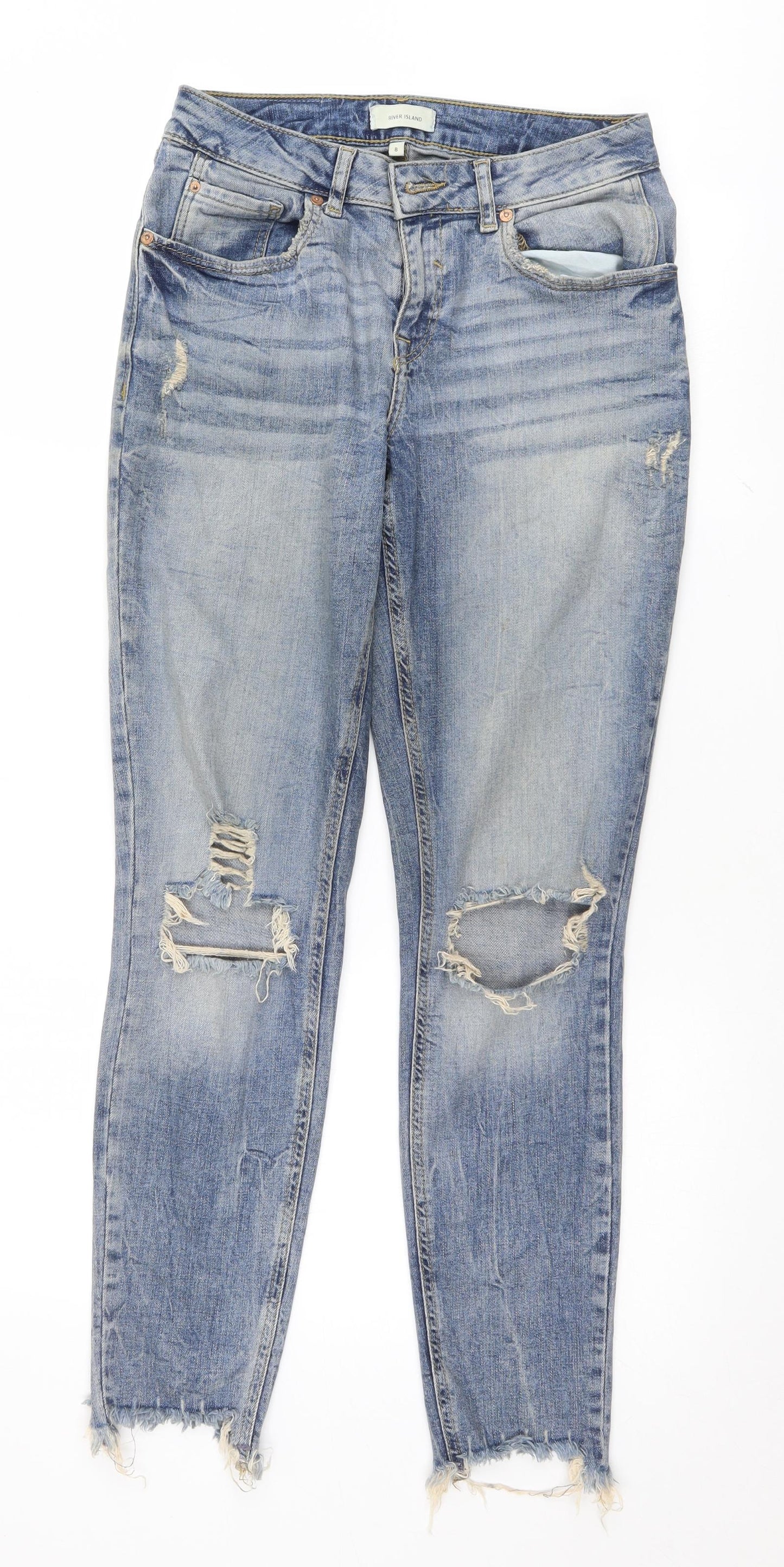 River Island Womens Blue   Straight Jeans Size 66 in L27.5 in