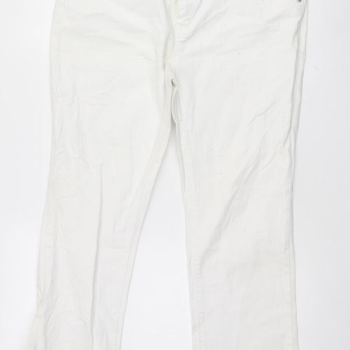 yes yes  Womens White   Tapered Jeans Size 14 L24 in