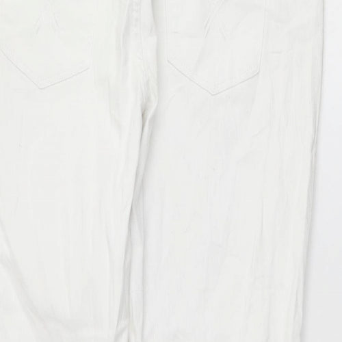 yes yes  Womens White   Tapered Jeans Size 14 L24 in