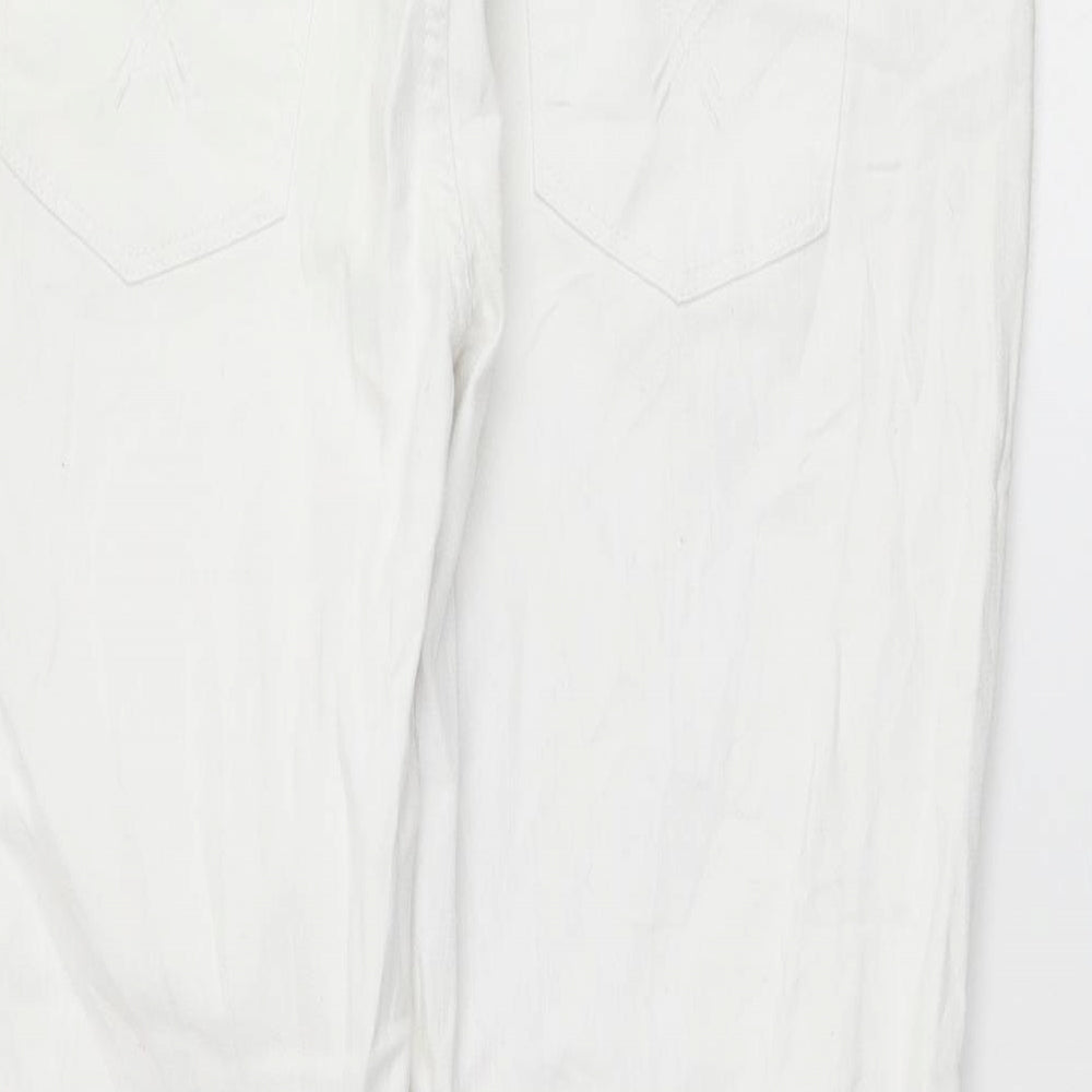 yes yes  Womens White   Tapered Jeans Size 14 L24 in