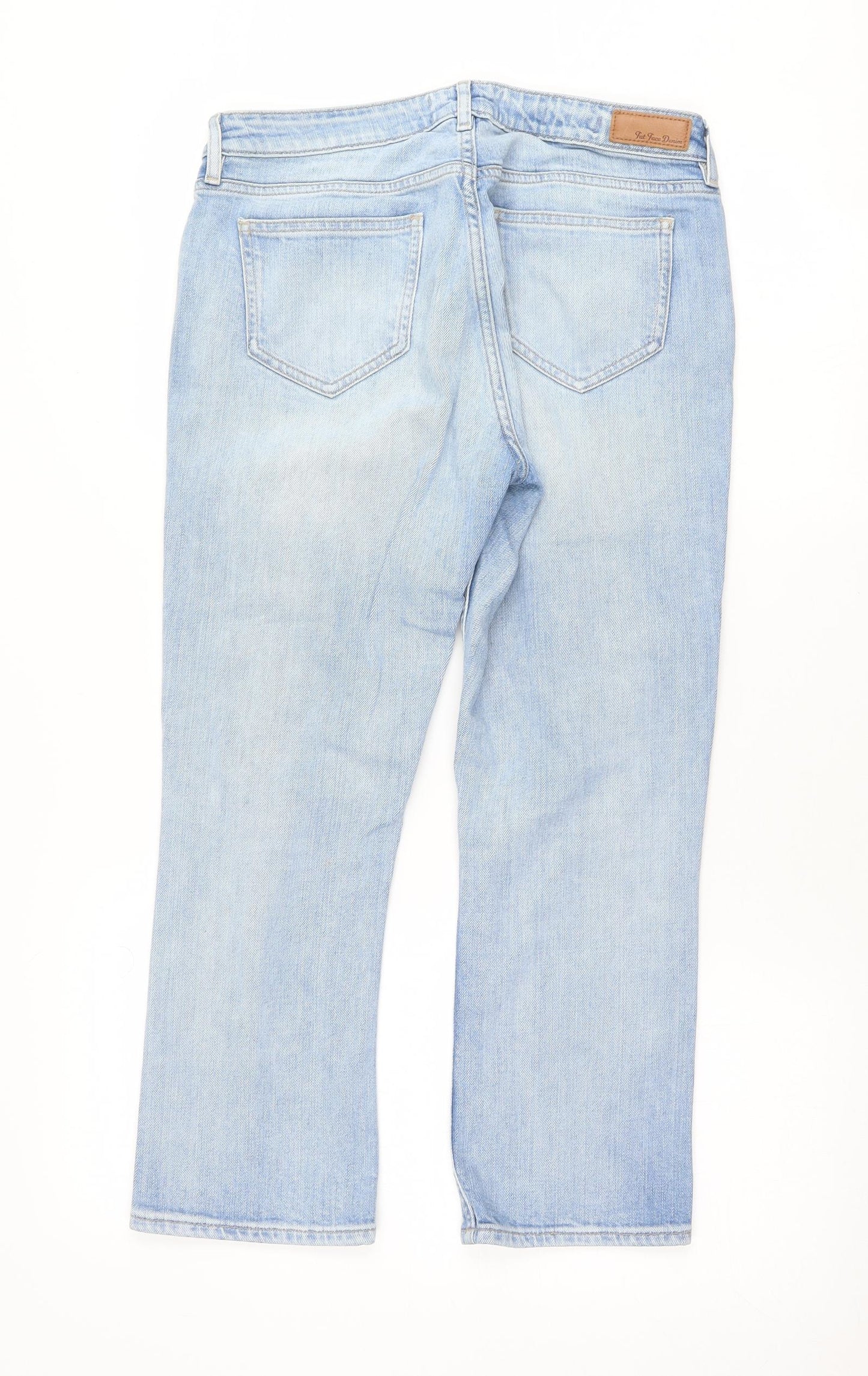 Fat Face Womens Blue   Tapered Jeans Size 10 L23.5 in