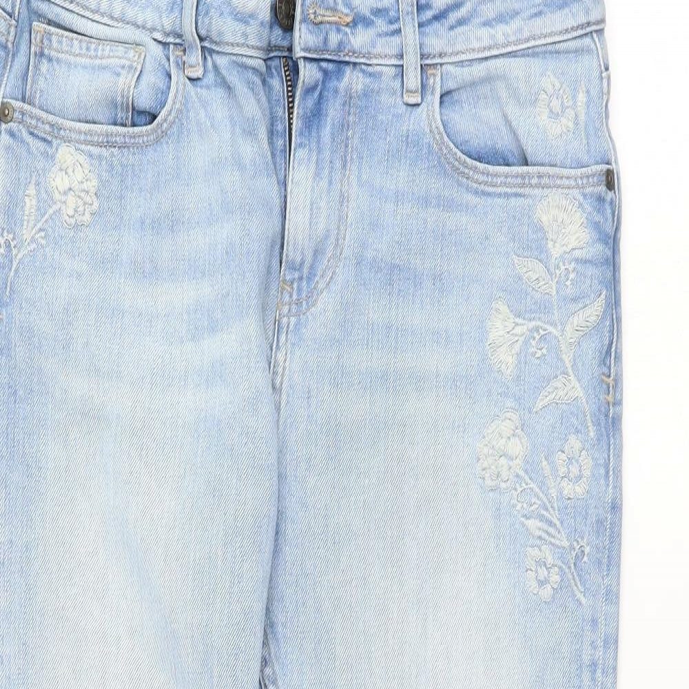 Fat Face Womens Blue   Tapered Jeans Size 10 L23.5 in