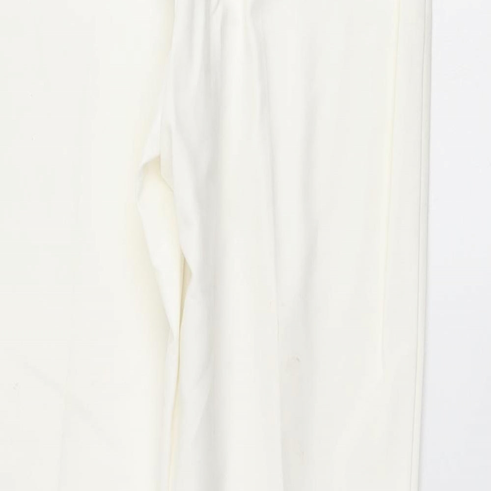 New Look Womens White   Trousers  Size 12 L27.5 in