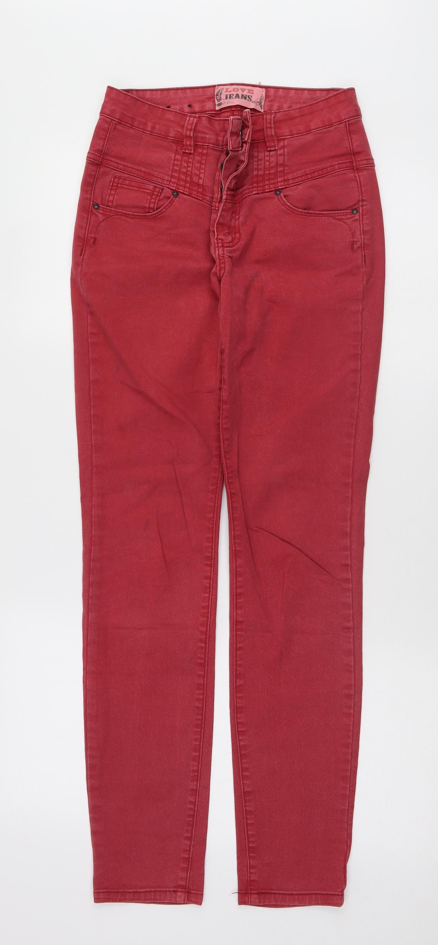 yes yes  Womens Red   Skinny Jeans Size 8 L29 in