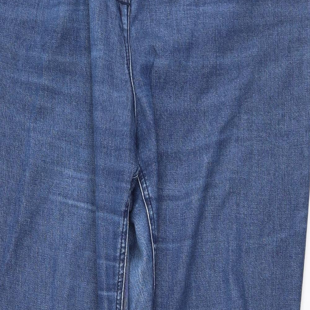 M&Co Womens Blue   Straight Jeans Size 18 L29 in