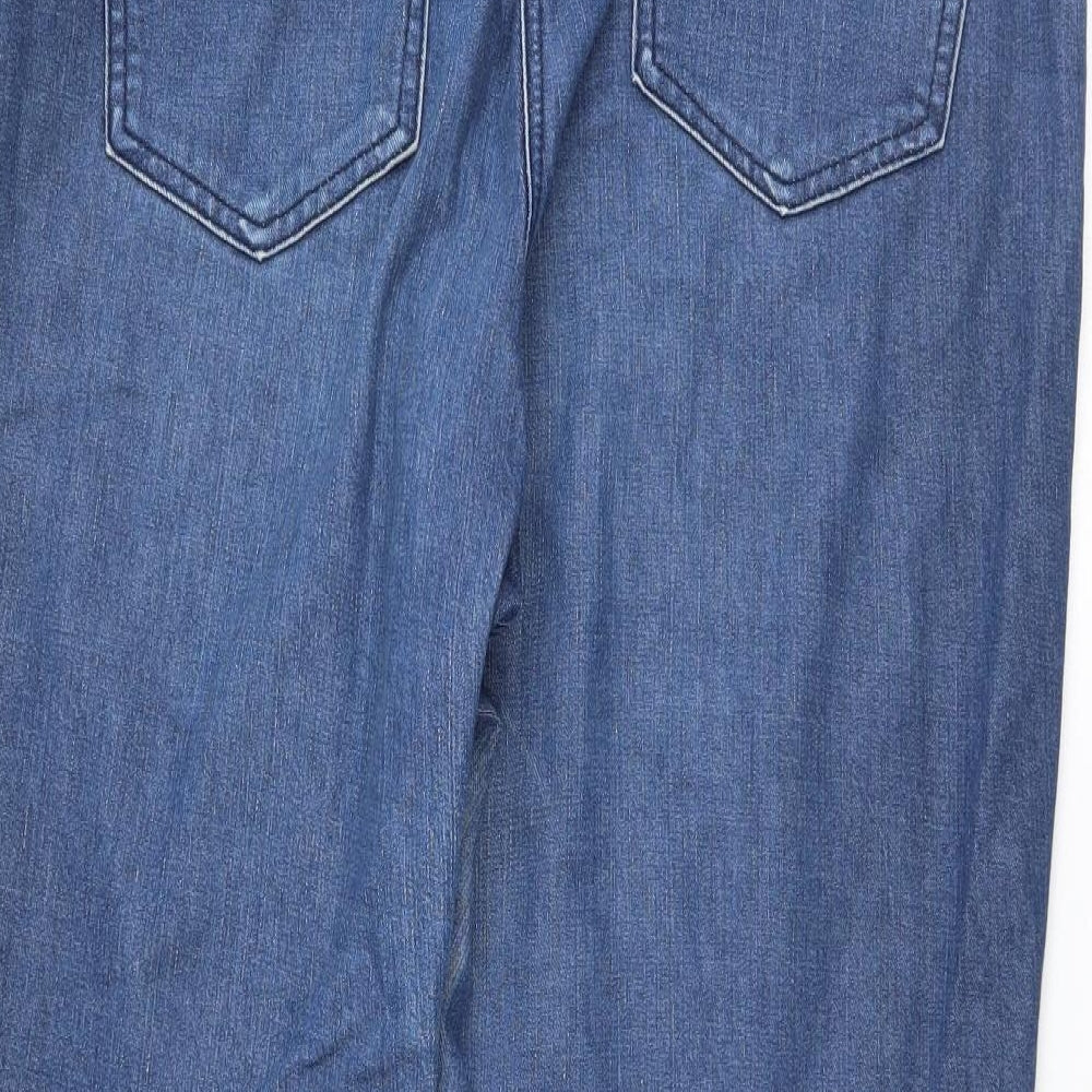 M&Co Womens Blue   Straight Jeans Size 18 L29 in