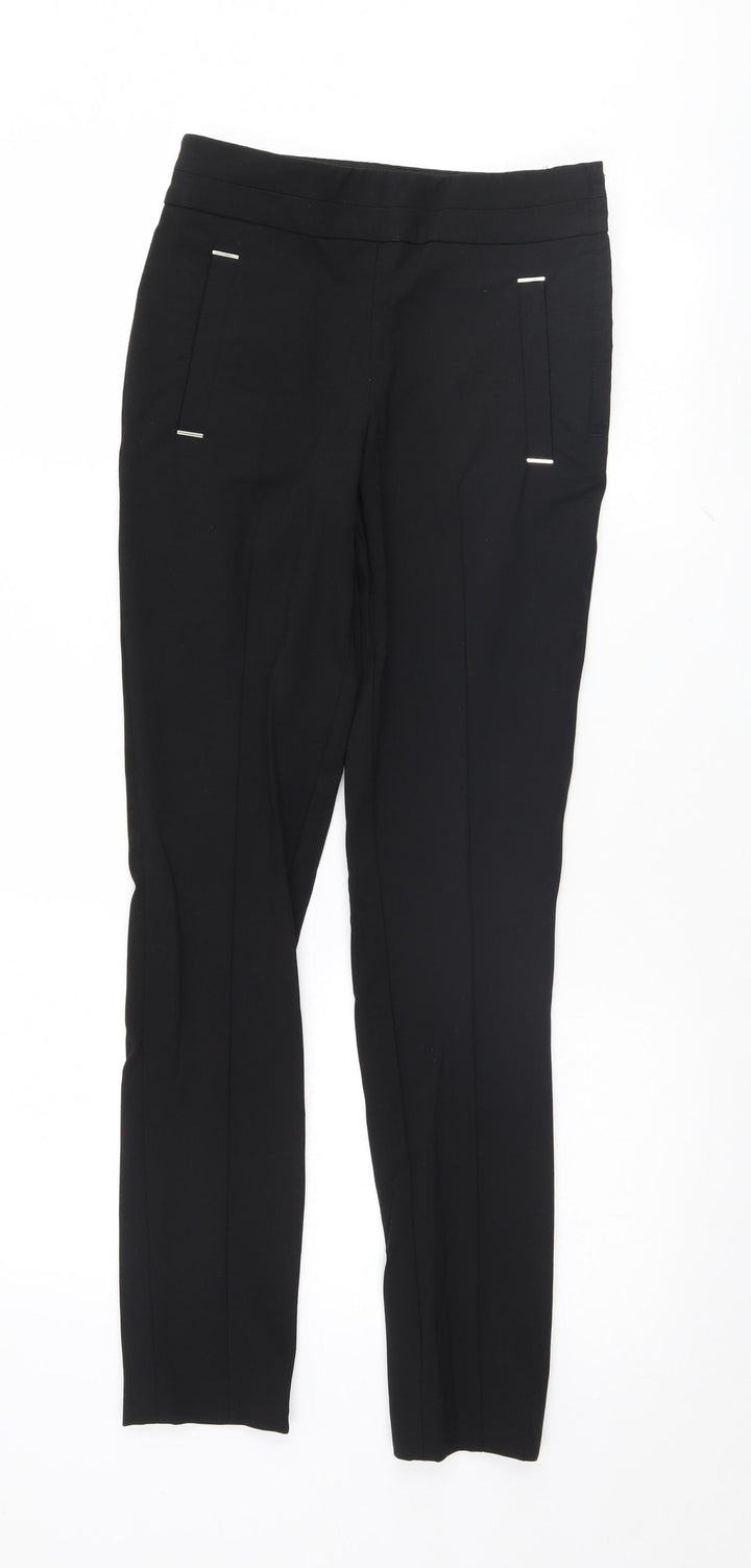 H&M Womens Black   Trousers  Size 4 L28 in
