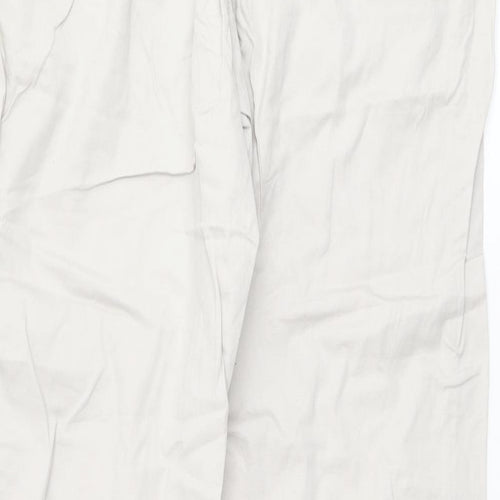 BM Womens White   Trousers  Size 12 L28.5 in