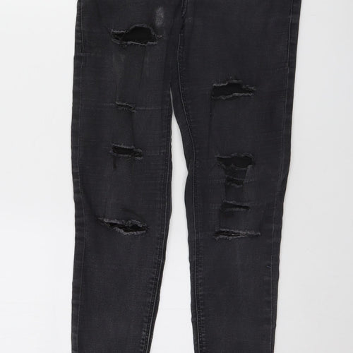 Topshop Womens Black   Skinny Jeans Size 28 L28 in