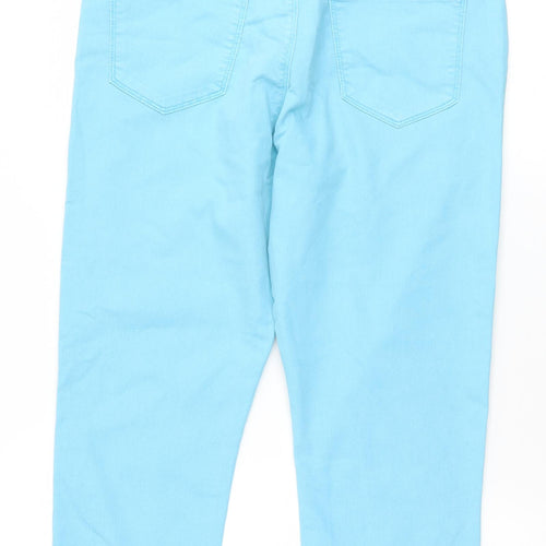Preworn Womens Blue   Cropped Jeans Size 34 L23 in