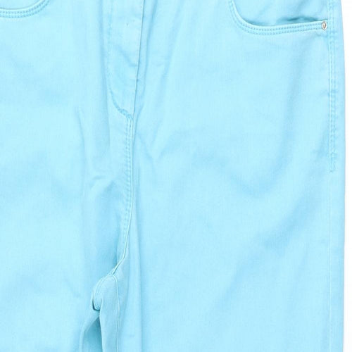 Preworn Womens Blue   Cropped Jeans Size 34 L23 in