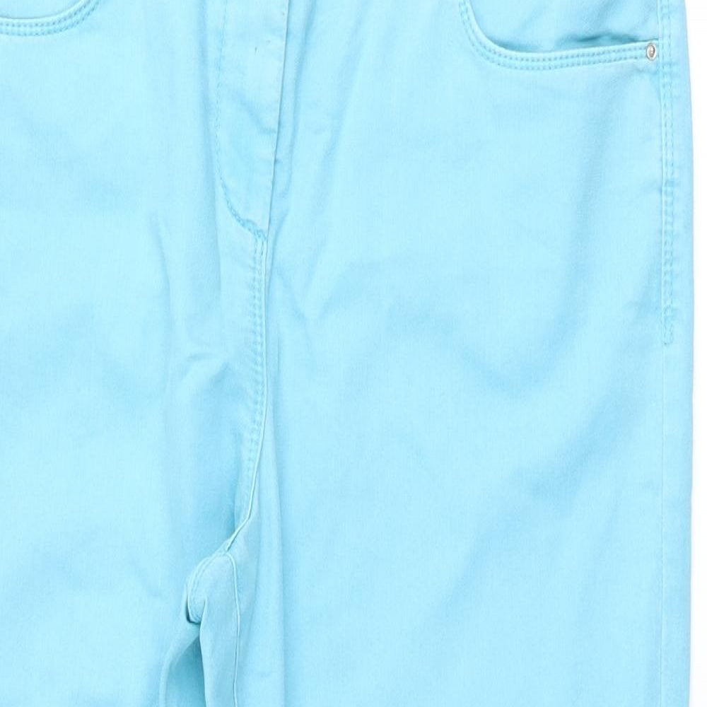 Preworn Womens Blue   Cropped Jeans Size 34 L23 in