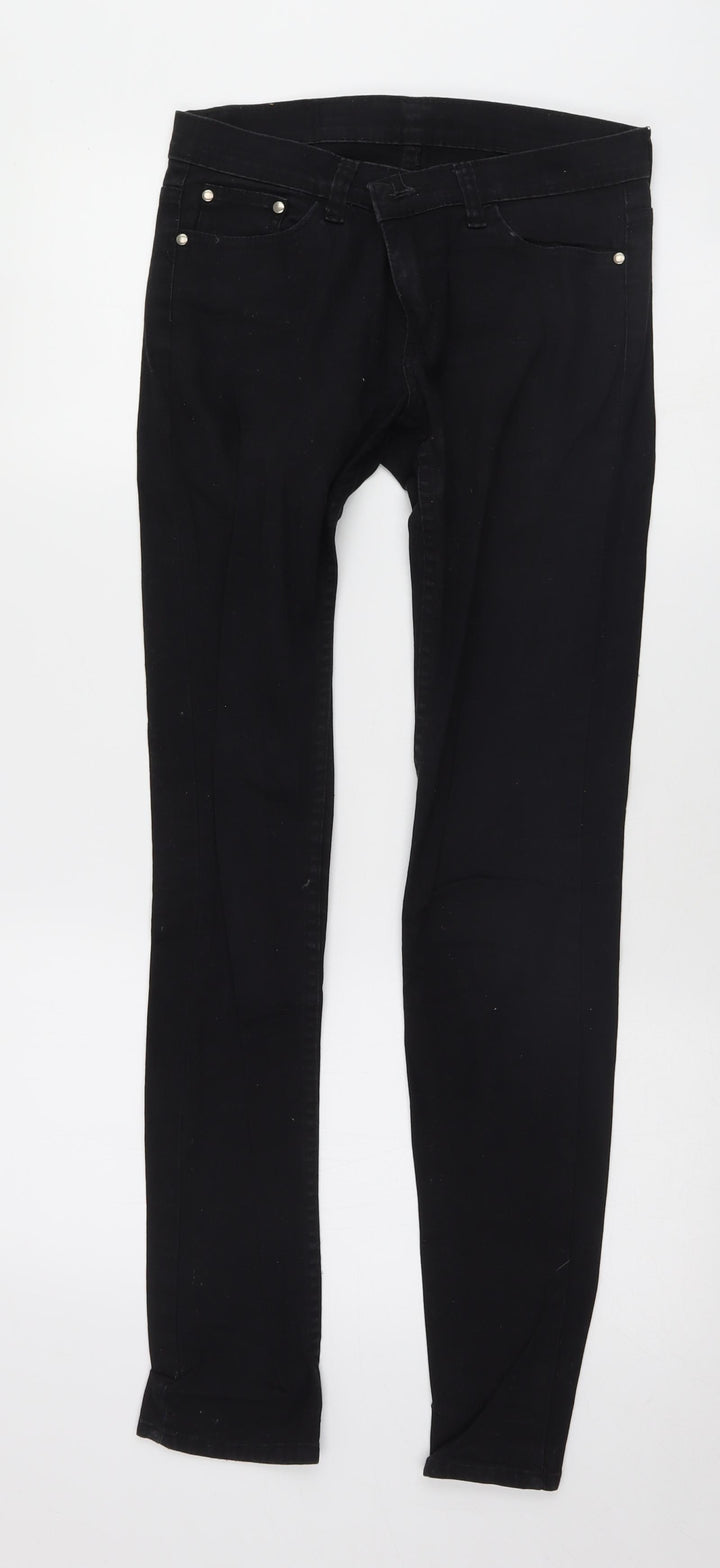 Preworn Womens Black Skinny Jeans Size 30 L31 in