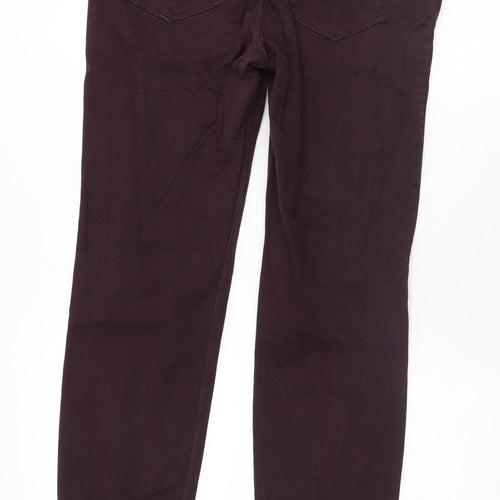 Logg Womens Purple   Straight Jeans Size 14 L29 in