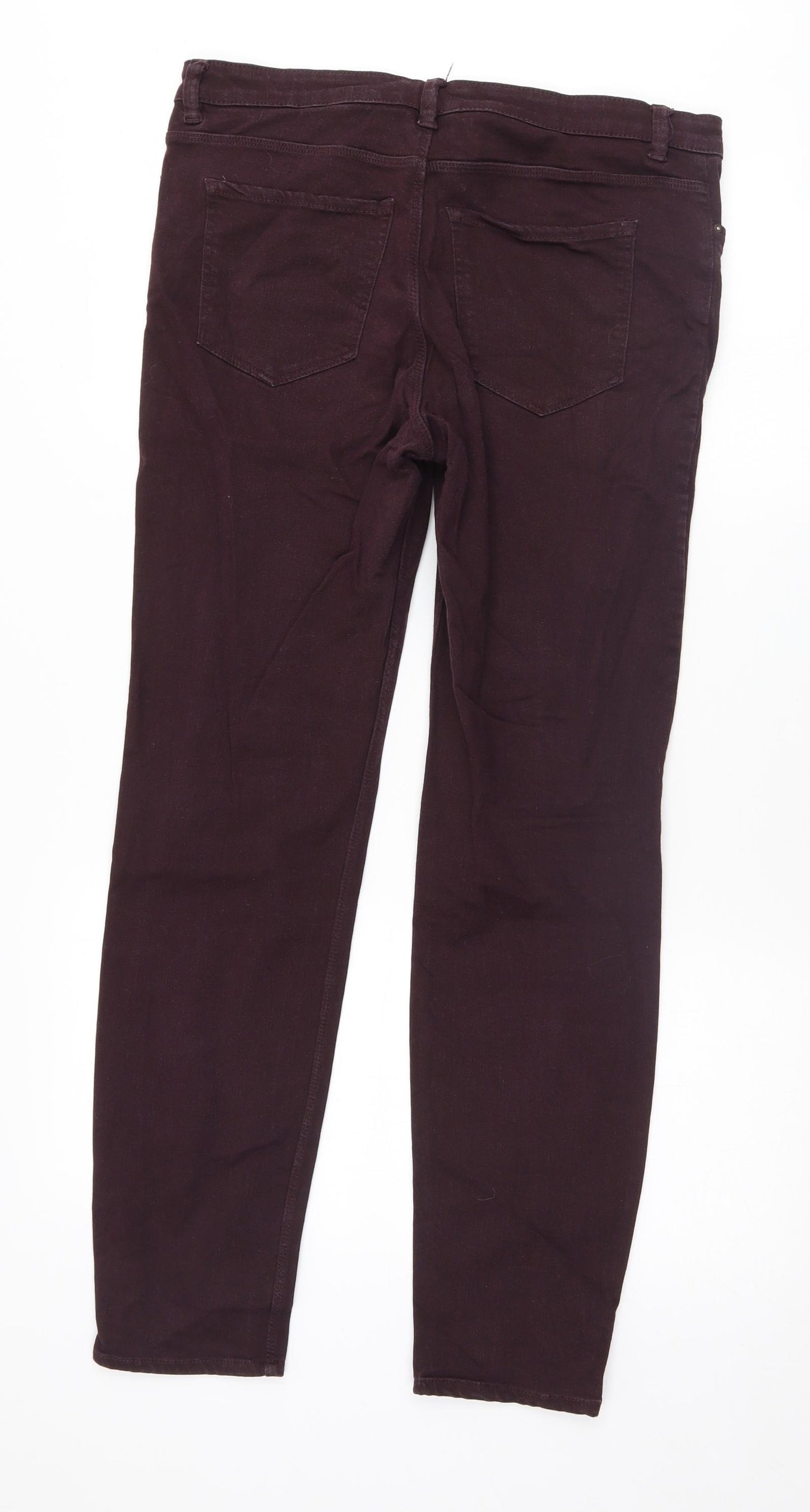 Logg Womens Purple   Straight Jeans Size 14 L29 in