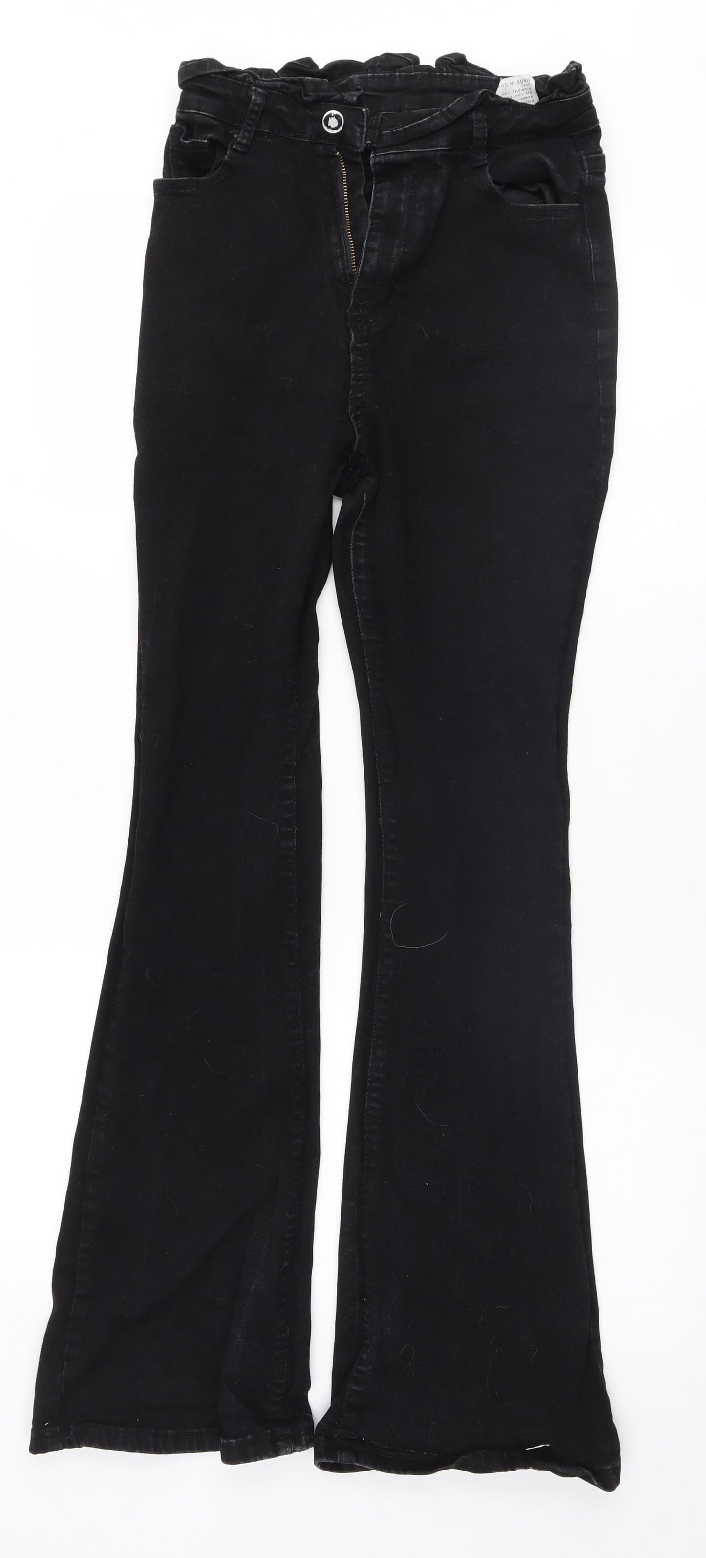 SheIn Womens Black   Flared Jeans Size L L30.5 in