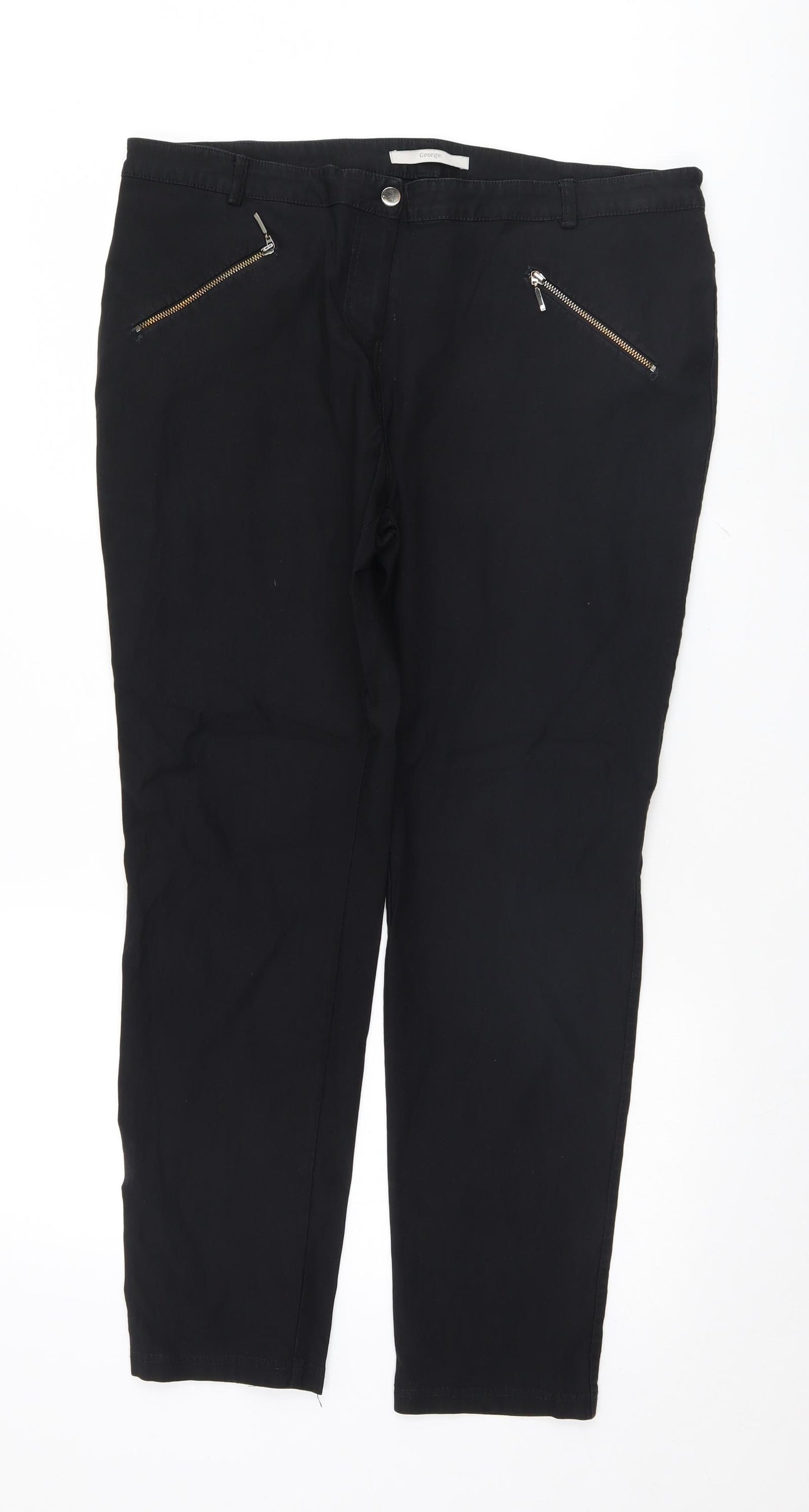 George Womens Black   Trousers  Size 37 in L28 in